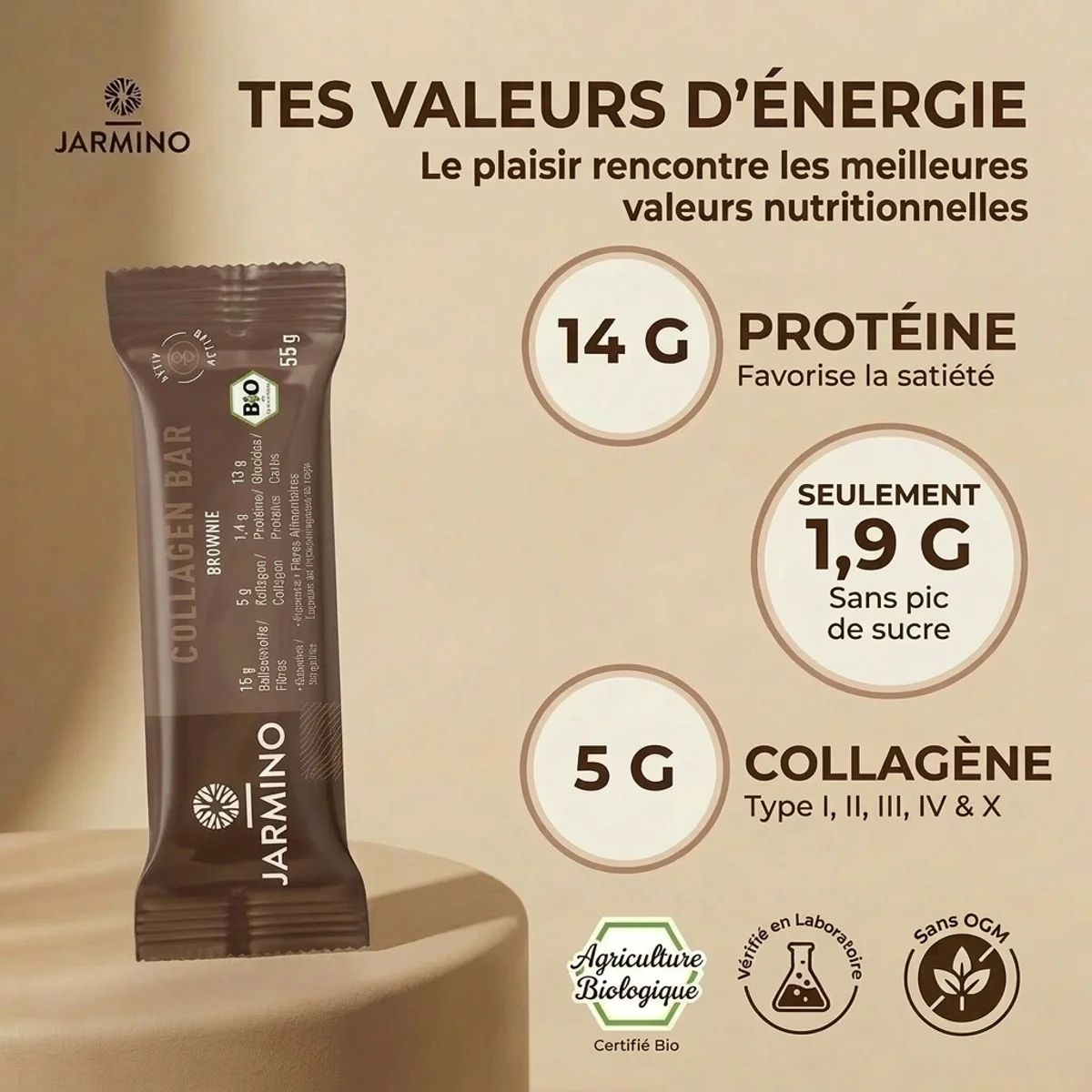 Barre de collagène saveur brownie - Image 5