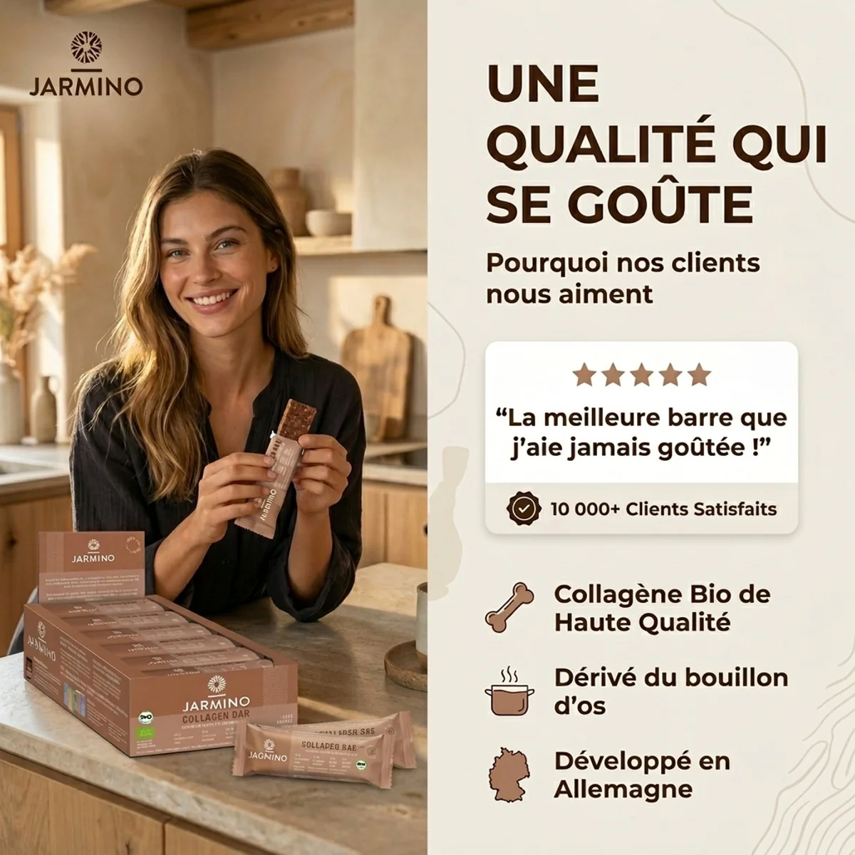 Barre de collagène saveur amande - Image 5