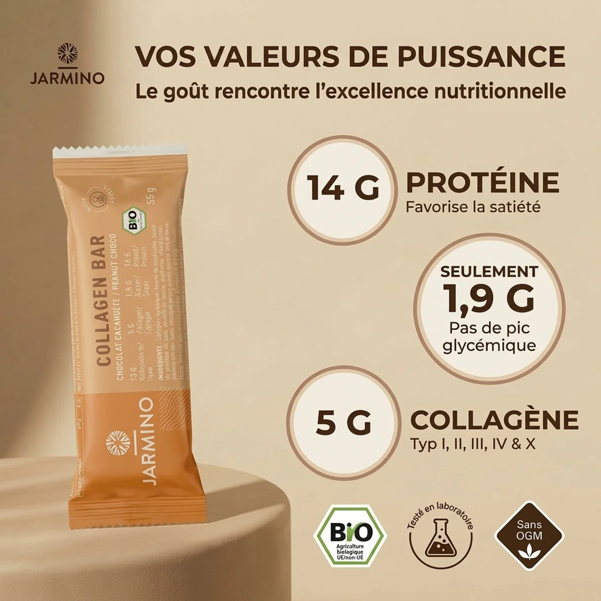 Barre de collagène saveur cacahuète - Image 5
