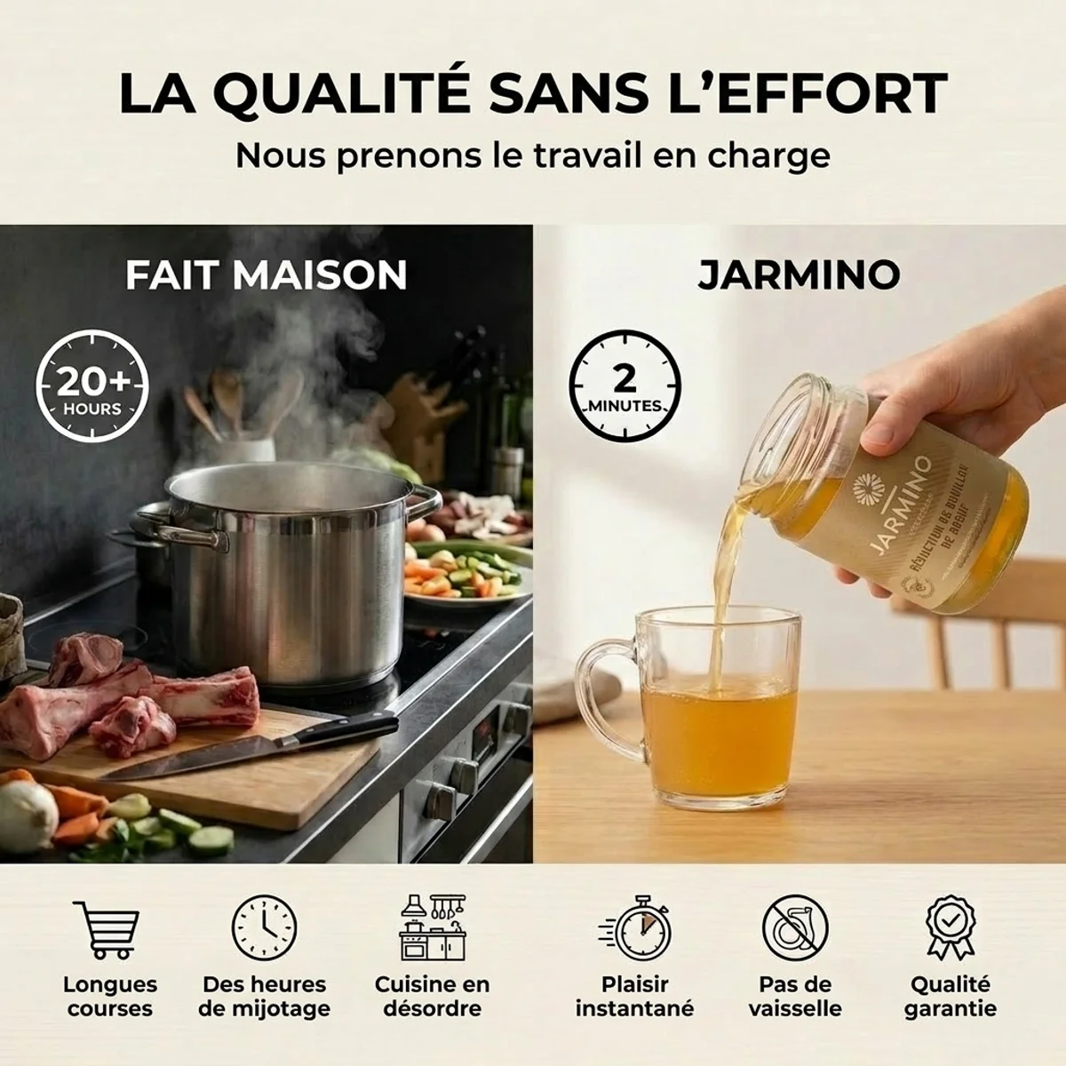 Bouillon d'os de veau (6x 350ml) - Image 5