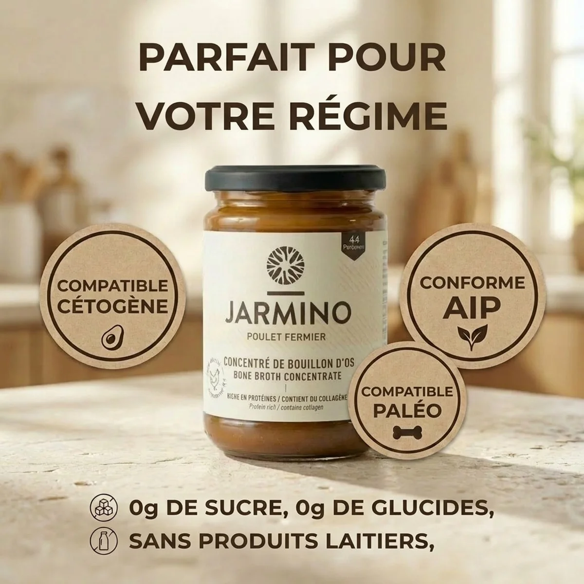 Concentré de bouillon d'os de poulet (410g) - Image 6